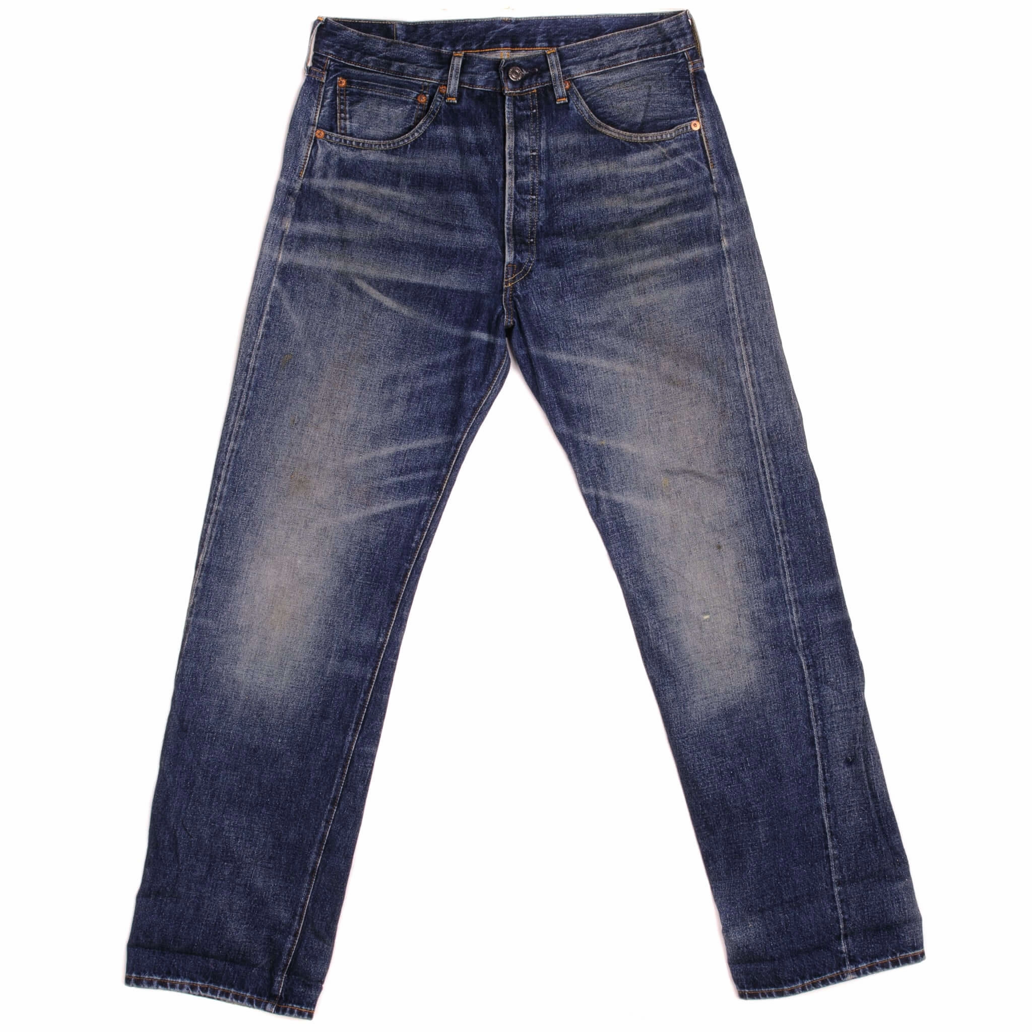 VINTAGE LEVIS BIG E 501XX LVC JEANS INDIGO RIVET SELVEDGE 2000S 32X32 MADEJAPAN Flexible Style Active Wear