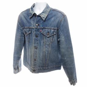 Market Muted Look VINTAGE LEVIS JACKET SINGLE STITCH SIZE 46 MADE IN USA