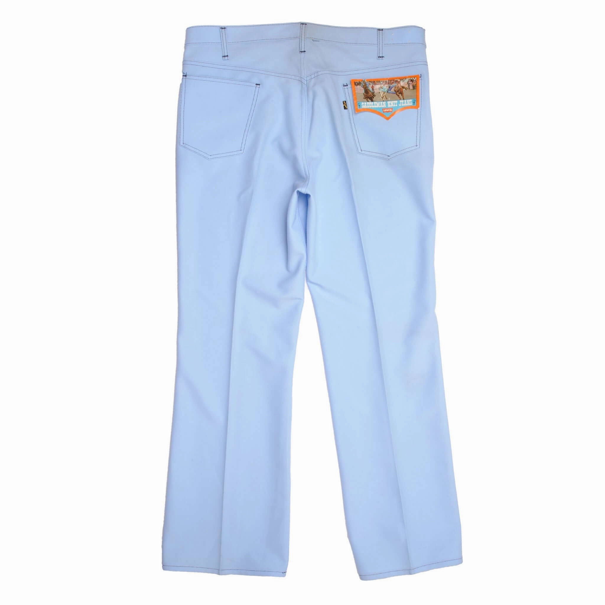 Relaxed Feel VINTAGE LEVIS SADDLEMAN KNIT JEANS SIZE 40X32 W40 L32 MADE IN USA DEADSTOCK