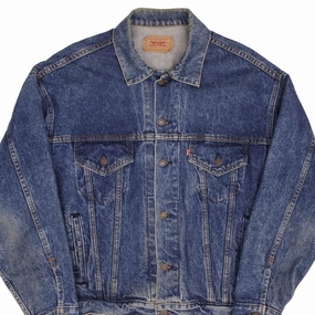 VINTAGE LEVIS TYPE 3 DENIM JACKET 4 POCKETS 1980S SIZE LARGE MADE IN USA Infatuation Wind Blocker