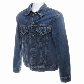 Layered Collar Design VINTAGE LEVIS TYPE 3 JACKET 2 POCKETS SINGLE STITCH 1980S SIZE 40 MADE IN USA