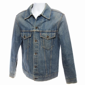 VINTAGE LEVIS TYPE 3 JACKET 2 POCKETS SINGLE STITCH 1980S SIZE 40 MADE IN USA birthday Urban Travel