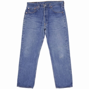 VINTAGE LEVIS 501 JEANS INDIGO 1990S SIZE W34 L29 MADE IN USA Active Days Base Layer