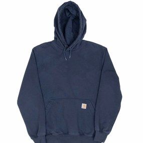 product stain resistant convenience VINTAGE CARHARTT CLASSIC NAVY BLUE HOODIE SWEATSHIRT SMALL