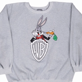 VINTAGE LOONEY TUNES BUGS BUNNY EMBROIDERED 1991 SWEATSHIRT LARGE Effortless Hoodie