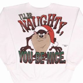 Relaxed Look comfortable top VINTAGE LOONEY TUNES TAZ SWEATSHIRT 1995 SIZE XL MADE IN USA