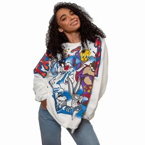 VINTAGE LOONEY TUNES TRICK OR TREAT SWEATSHIRT SIZE 2XL MADE IN USA Classic Comfort