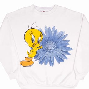 solo wear Timeless Wear VINTAGE LOONEY TUNES TWEETY FLOWER 1997 SWEATSHIRT SIZE XL