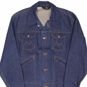 VINTAGE MAVERICK BLUE BELL DENIM JACKET 3J03MJ 1970S SIZE 44 MADE USA DEADSTOCK Compressed Packaging Goggles