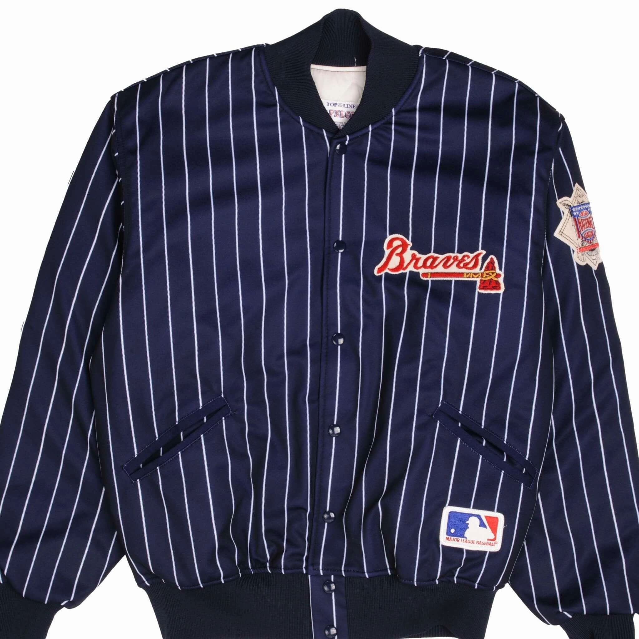 VINTAGE MLB ATLANTA BRAVES VARSITY JACKET SIZE LARGE MADE IN USA Outdoor Core