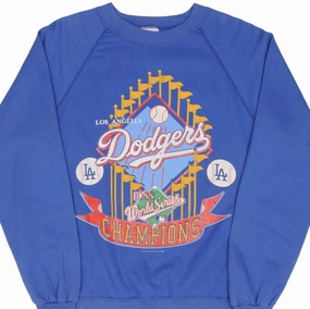 Party Ready market demand VINTAGE MLB LOS ANGELES DODGERS WORLD CHAMPIONS 1988 SWEATSHIRT SMALL MADE USA