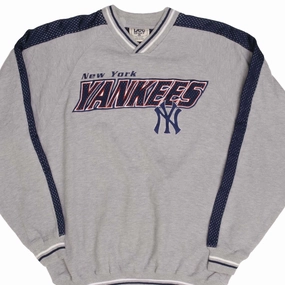 Street Relaxed Casual Layers VINTAGE MLB NEW YORK YANKEES 1990S SWEATSHIRT SIZE LARGE