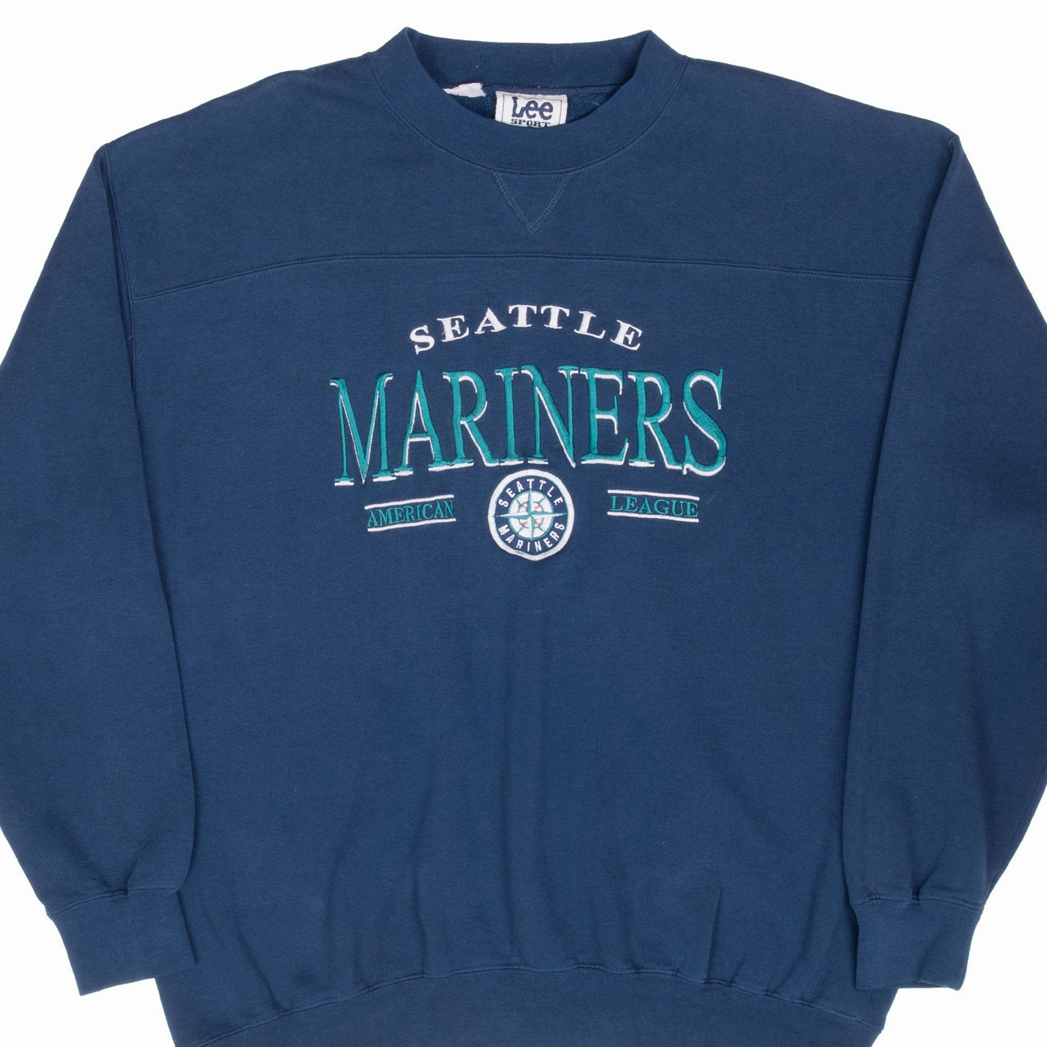 VINTAGE MLB SEATTLE MARINERS EMBROIDERED 1990S SWEATSHIRT XL sequin Soft Feel