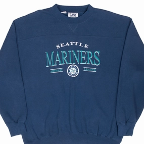 VINTAGE MLB SEATTLE MARINERS EMBROIDERED 1990S SWEATSHIRT XL sequin Soft Feel