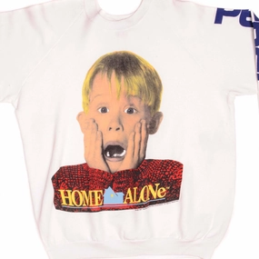 VINTAGE MOVIE HOME ALONE DANIEL STERN PEPSI SWEATSHIRT 1991 SIZE XL MADE IN USA appropriate for winter Layer Relaxed