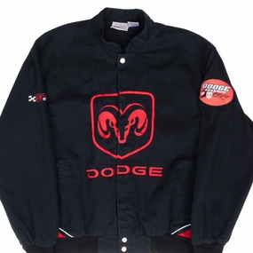 VINTAGE NASCAR DODGE RACING JACKET 2000S SIZE LARGE Distribute