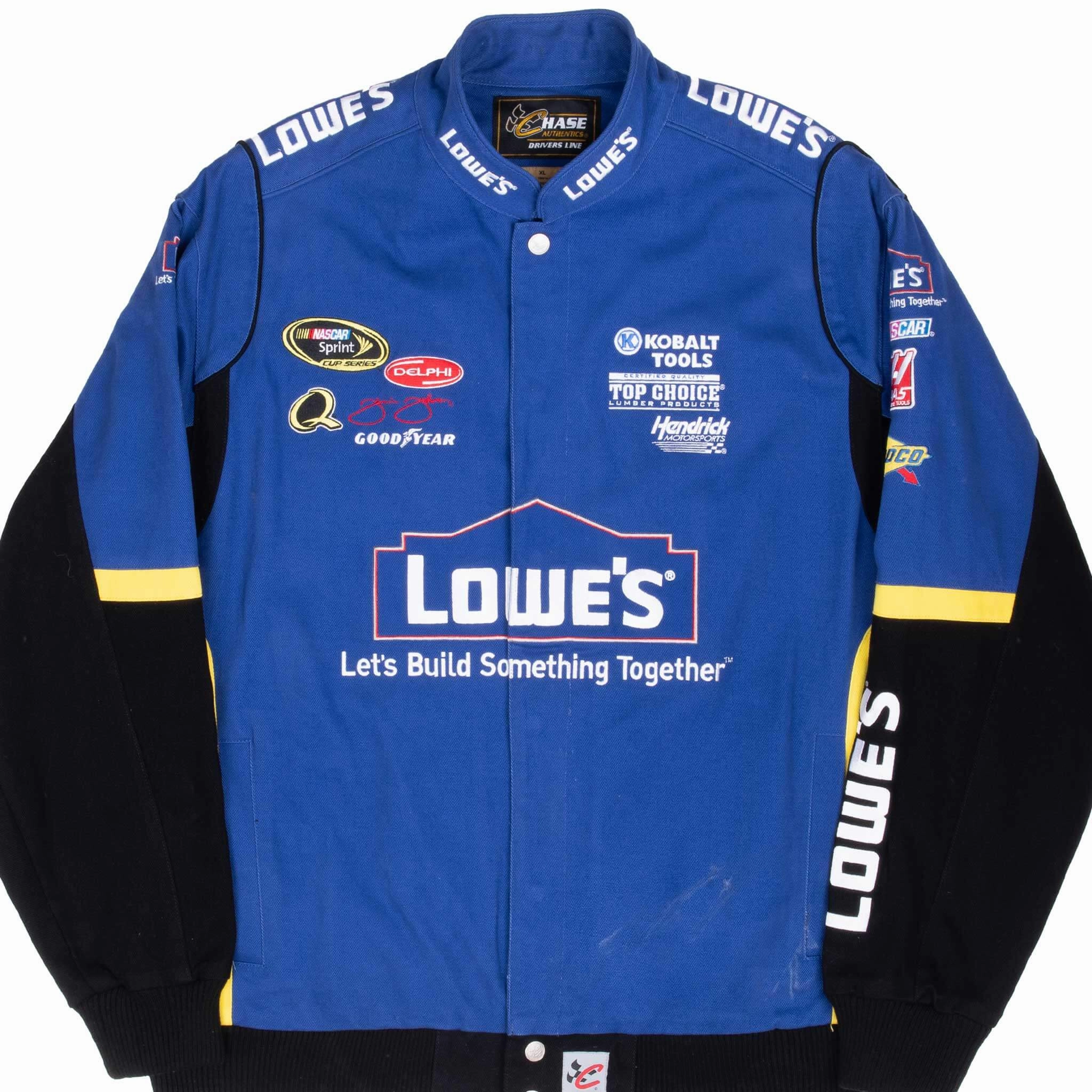 VINTAGE NASCAR JIMMIE JOHNSON LOWE'S RACING JACKET 2000S XL Eco Friendly Certified