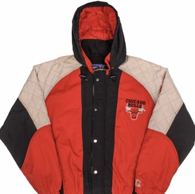 Socks Ergonomic Tailoring VINTAGE NBA CHICAGO BULLS 1990S HOODED WINDBREAKER STARTER JACKET SIZE MEDIUM