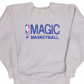 VINTAGE NBA ORLANDO MAGIC REVERSE WEAVE CHAMPION SWEATSHIRT 1990s LARGE MADE USA date night look
