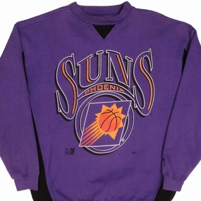 product mesh lining breathability VINTAGE NBA PHOENIX SUNS LOGO 7 SWEATSHIRT 1990S SIZE XL