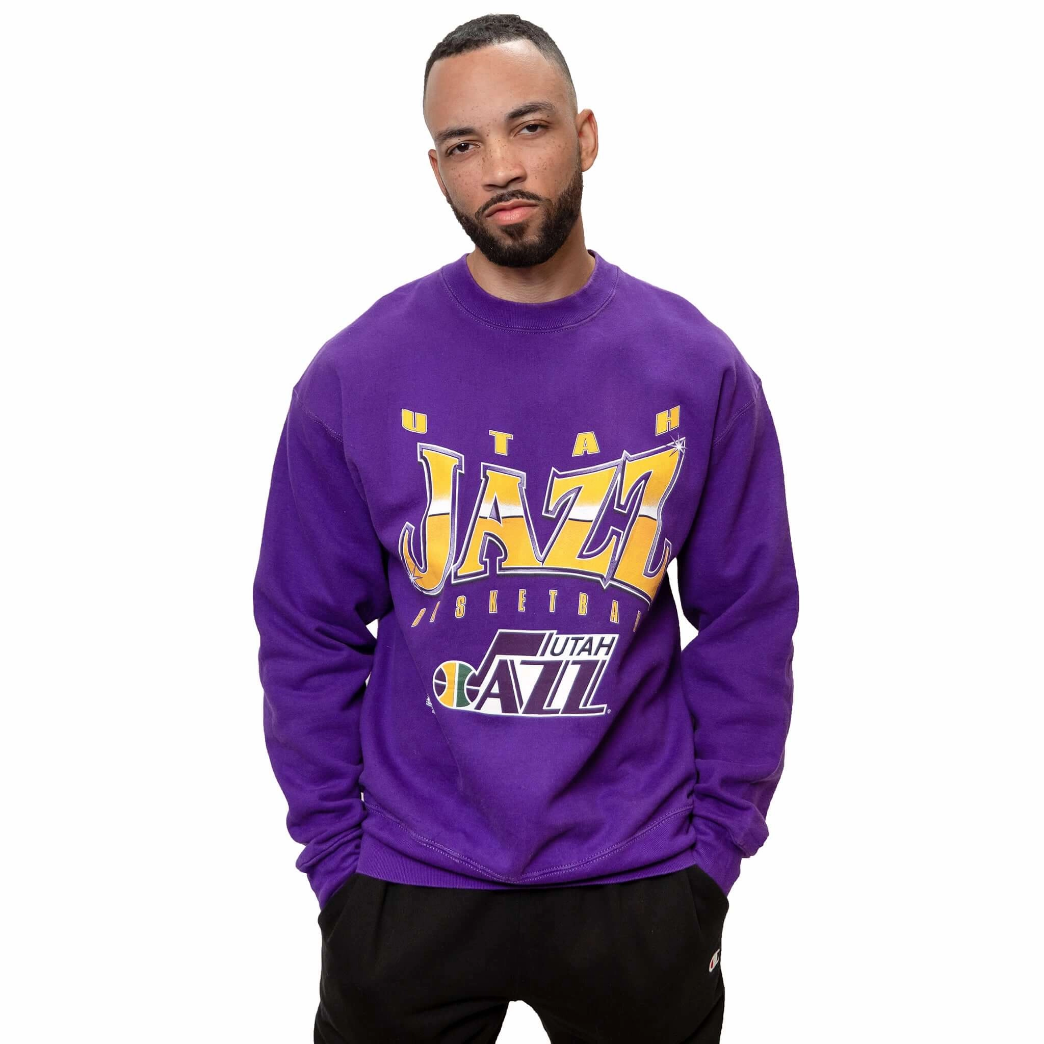 VINTAGE NBA UTAH JAZZ SWEATSHIRT 1990S SIZE XL MADE IN USA Durable Build Premium Comfort