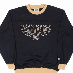 VINTAGE NCAA COLORADO GOLDEN BUFFALOES EMBROIDERED SWEATSHIRT 1990S MEDIUM Custom made Versatile Design
