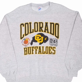 VINTAGE NCAA COLORADO GOLDEN BUFFALOES SWEATSHIRT 1991 LARGE MADE IN USA Home Comfort Minimalist Wear