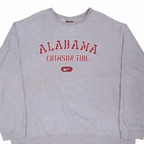 VINTAGE NCAA NIKE ALABAMA CRIMSON TIDE SWEATSHIRT 1990S 2XL MADE IN USA V-Neck Tall Fit
