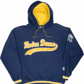 Gift worthy VINTAGE NCAA NOTRE DAME FIGHTING IRISH HOODIE SWEATSHIRT 1990S LARGE