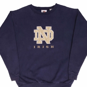 Side Pockets VINTAGE NCAA NOTRE DAME UNIVERSITY IRISH SWEATSHIRT 1990S SIZE XL