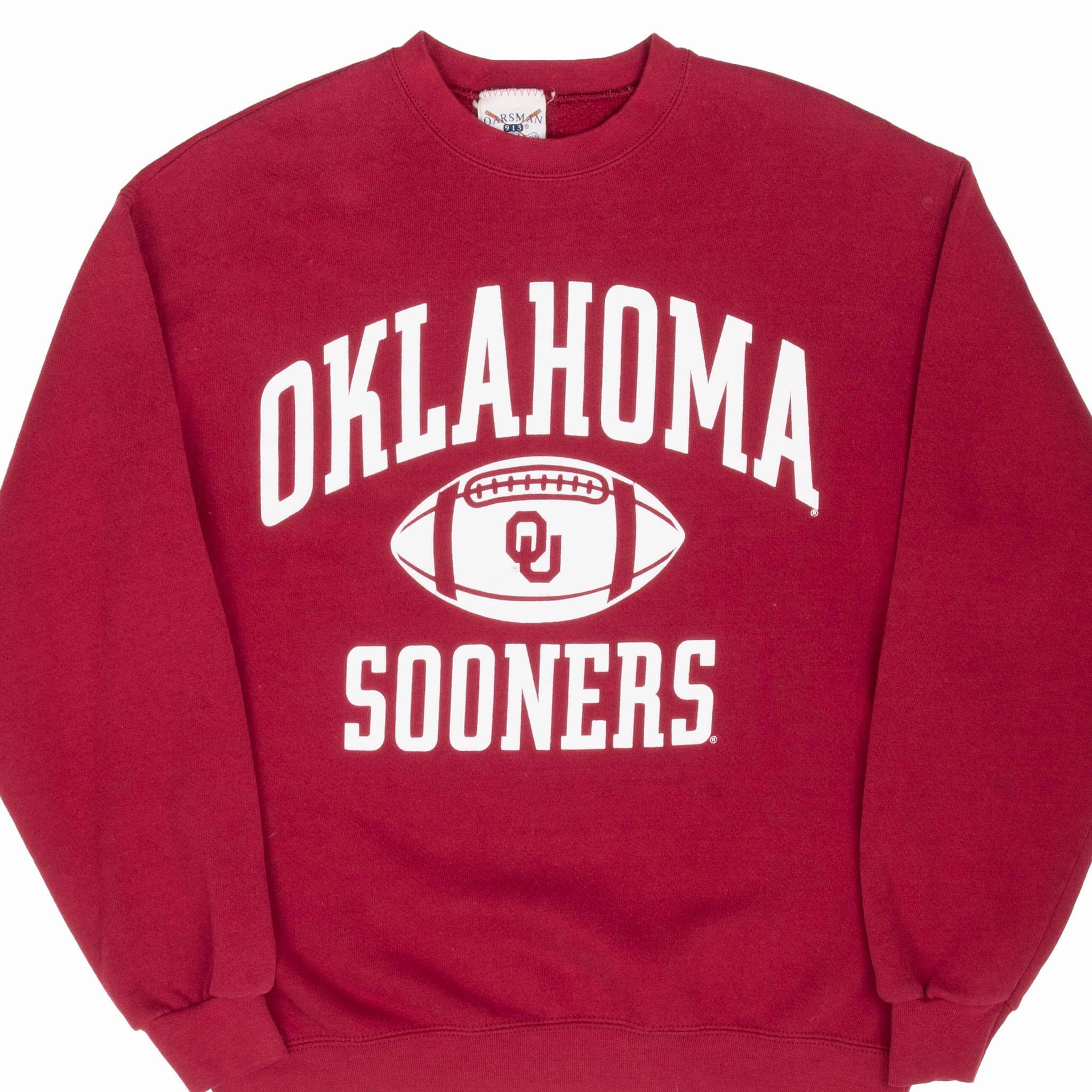 product matte sophistication Two-Tone Design VINTAGE NCAA OKLAHOMA SOONERS 1990S RED SWEATSHIRT MEDIUM