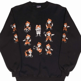 VINTAGE NCAA OKLAHOMA STATE PISTOL PETE SWEATSHIRT 1990S MEDIUM MADE IN USA product scarf warmth