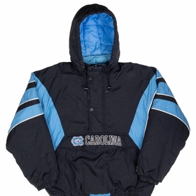 AdjustableCuffs VINTAGE NCAA UNC NORTH CAROLINA PULLOVER HEAVY JACKET 2XL 1990S