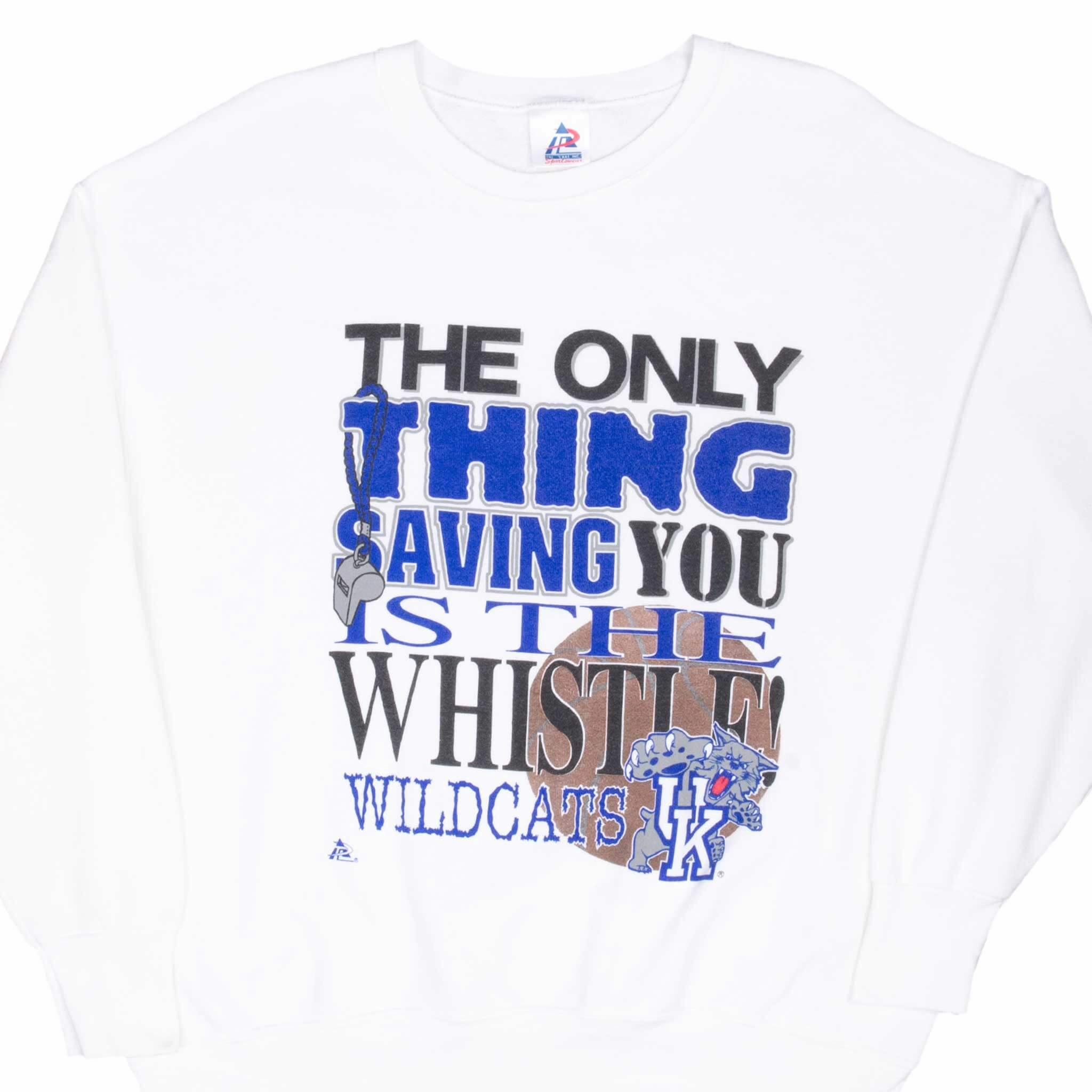 VINTAGE NCAA UNIVERSITY OF KENTUCKY WILDCATS SWEATSHIRT 1990S XL MADE USA Daily Use