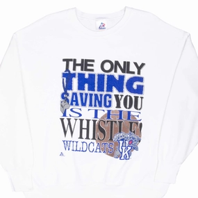 VINTAGE NCAA UNIVERSITY OF KENTUCKY WILDCATS SWEATSHIRT 1990S XL MADE USA Daily Use