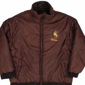 Neutral VINTAGE NCAA UNIVERSITY OF WYOMING 1990S REVERSIBLE HEAVY JACKET SIZE LARGE
