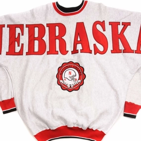product dancing suitable rhythm VINTAGE NEBRASKA CORNHUSKERS FOOTBALL TEAM SWEATSHIRT 1994 SIZE Large MADE IN USA DEADSTOCK