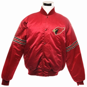 suitable for indoor activities Cool Fit VINTAGE NFL ARIZONA CARDINALS BOMBER JACKET SIZE XL MADE IN USA