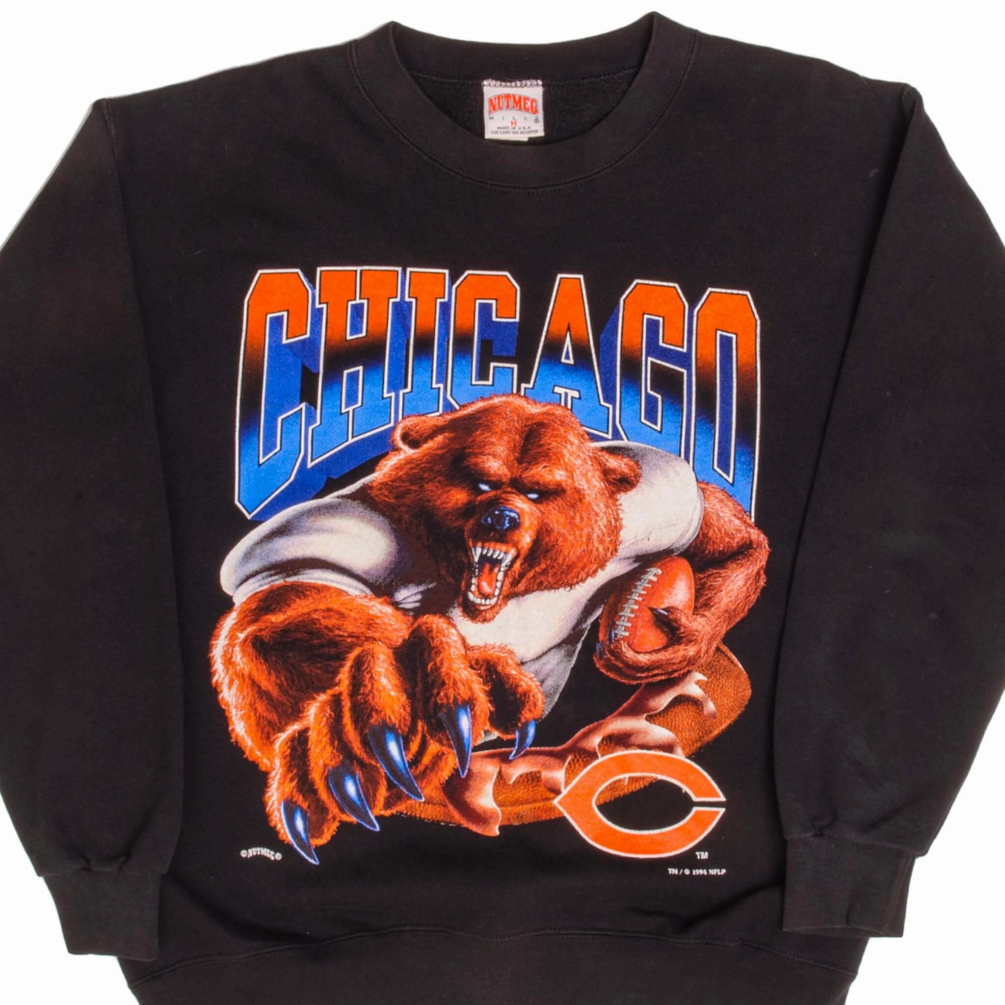 VINTAGE NFL CHICAGO BEARS SWEATSHIRT 1994 SIZE MEDIUM MADE IN USA Velvet Urban Hoodie