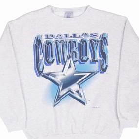VINTAGE NFL DALLAS COWBOYS 1995 SWEATSHIRT LARGE MADE IN USA Neutral palette swimming suitable