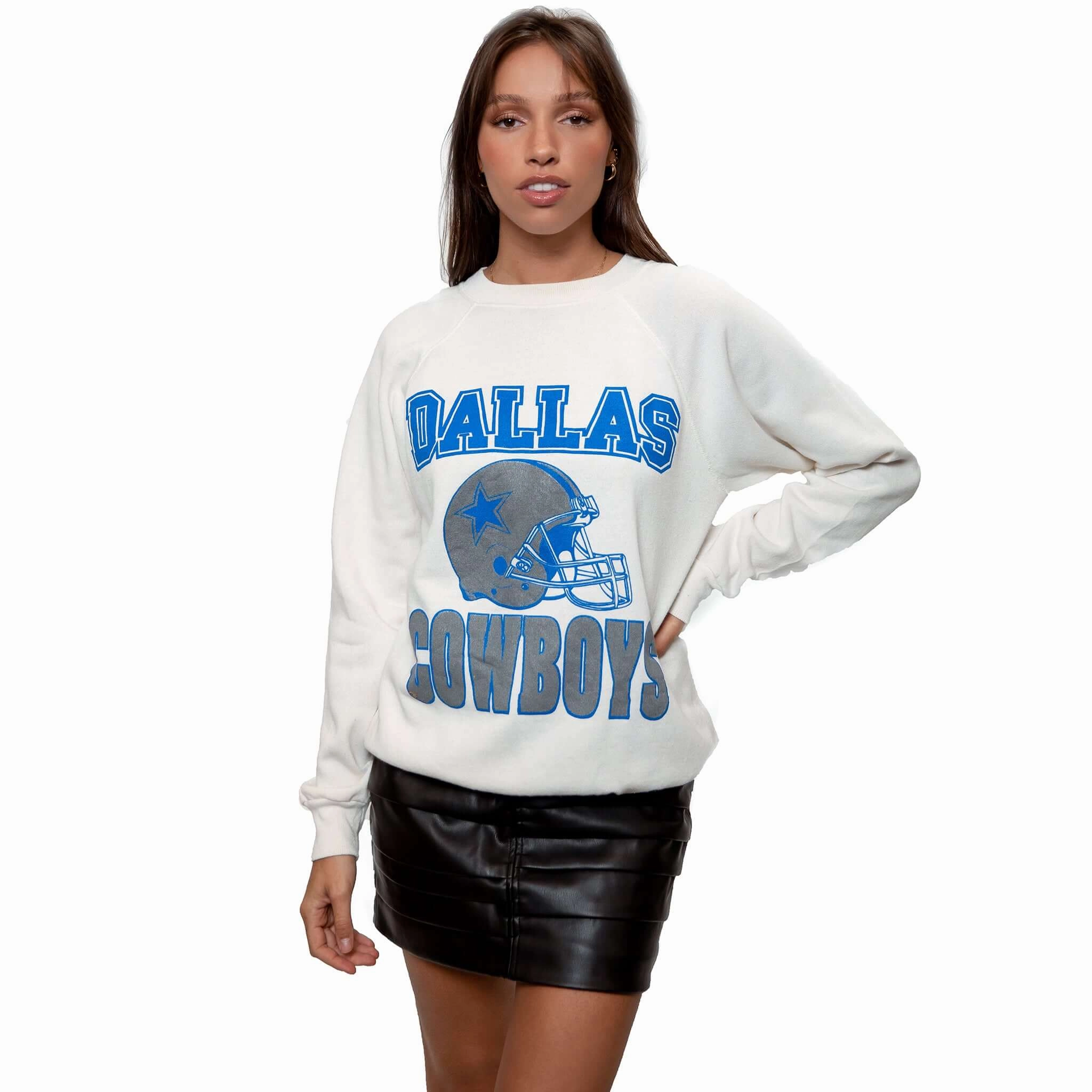 VINTAGE NFL DALLAS COWBOYS SWEATSHIRT SIZE LARGE MADE IN USA Street Casual weekday wear