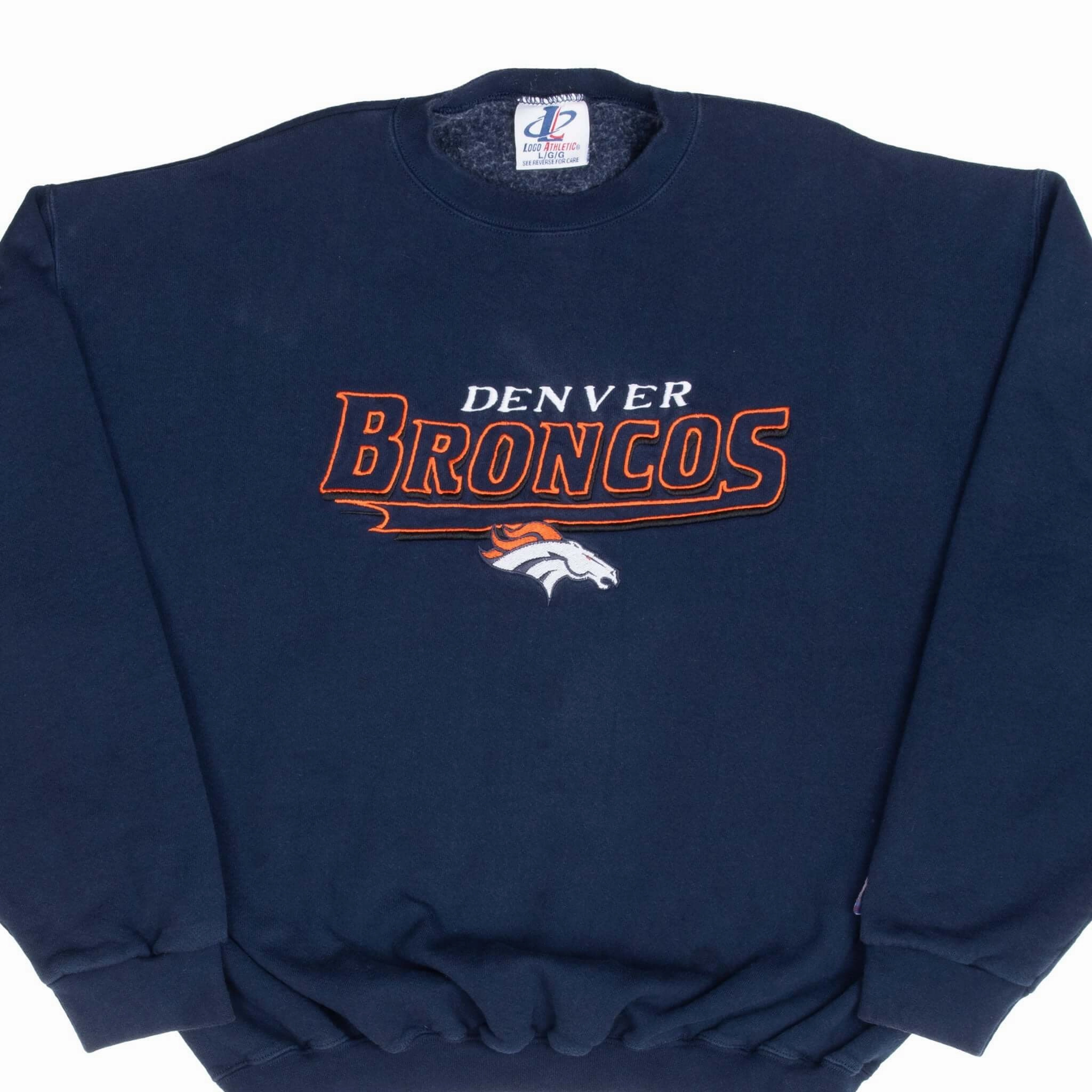 Relaxed Vibes VINTAGE NFL DENVER BRONCOS EMBROIDERED SWEATSHIRT 1990S LARGE