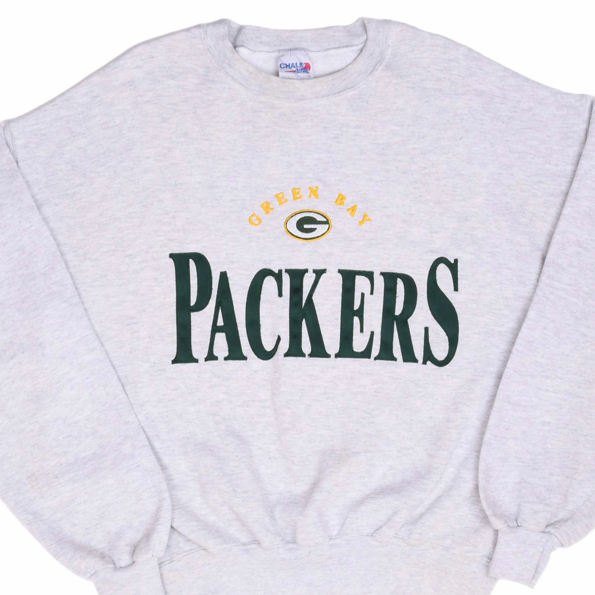 Street Ready Urban Chic VINTAGE NFL GREEN BAY PACKERS 1990S EMBROIDERED SWEATSHIRT SIZE LARGE