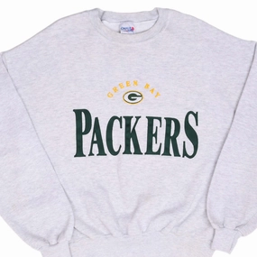 Street Ready Urban Chic VINTAGE NFL GREEN BAY PACKERS 1990S EMBROIDERED SWEATSHIRT SIZE LARGE