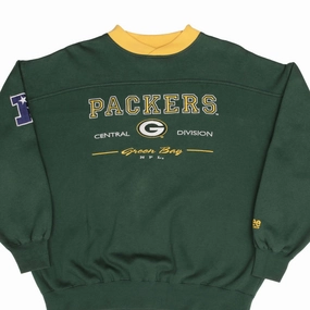 Premium Quality Lightweight Design VINTAGE NFL GREEN BAY PACKERS EMBROIDERED SWEATSHIRT 1990S SIZE XL