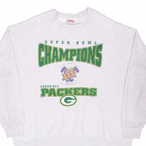 VINTAGE NFL GREEN BAY PACKERS SUPER BOWL XXXI CHAMPS 1997 SWEATSHIRT 2XL MADE US Fall