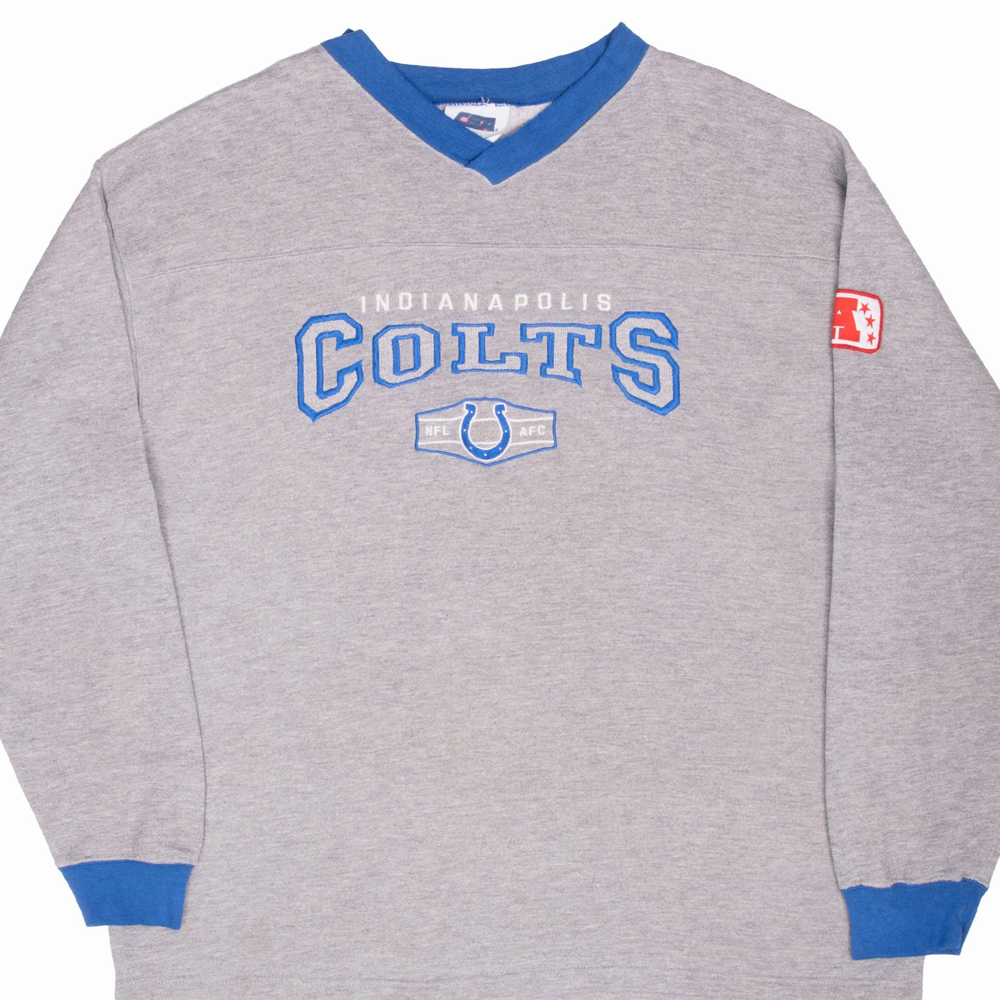 appropriate for winter VINTAGE NFL INDIANAPOLIS COLTS EMBROIDERED 1990S SWEATSHIRT XL