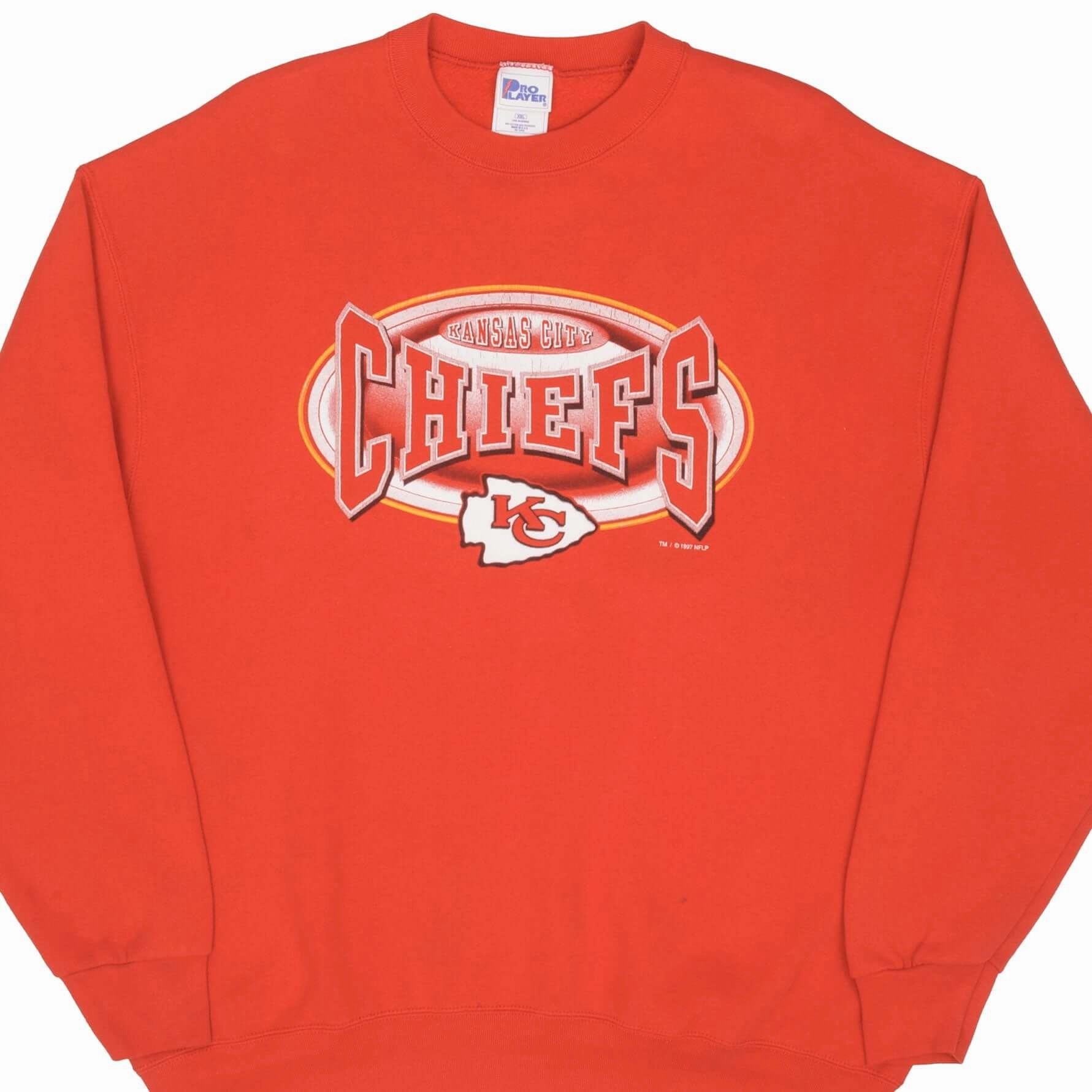 Trendy Fashion Seasonal Collection VINTAGE NFL KANSAS CITY CHIEFS 1997 SWEATSHIRT SIZE 2XL MADE IN USA