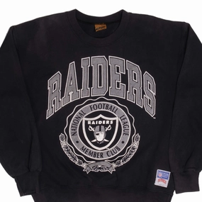 Layered Look Bar Night VINTAGE NFL LOS ANGELES RAIDERS SWEATSHIRT 1990S LARGE MADE USA