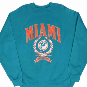 VINTAGE NFL MIAMI DOLPHINS FOOTBALL 1980S STARTER SWEATSHIRT SIZE XL MADE USA Cozy Warmth